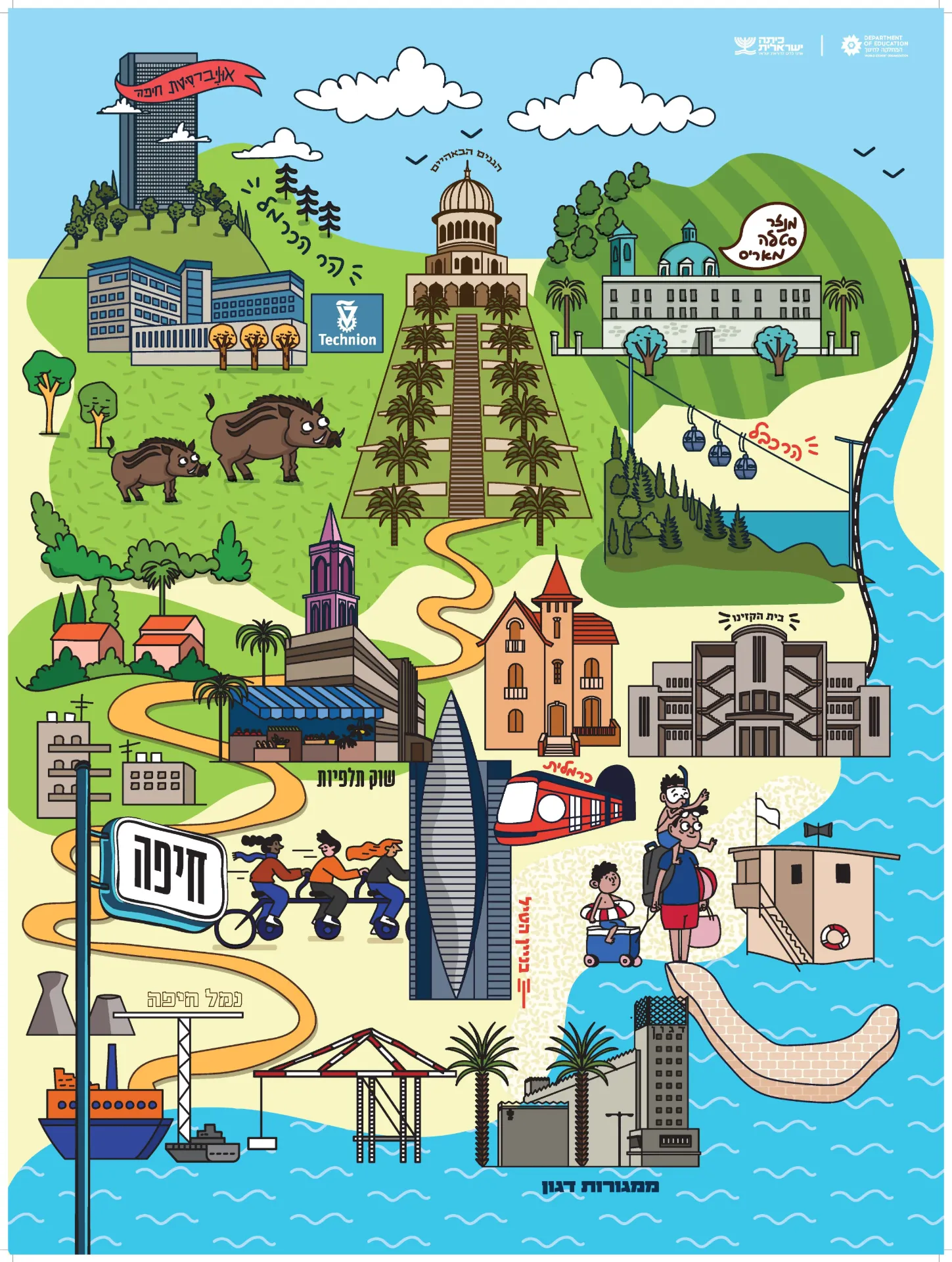 Israeli City Poster- Haifa